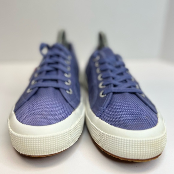 SUPERGA 2750 Cotu Classic Low Top Lace Up Canvas Sneakers Womens Sz 9 Deep Lilac - Picture 8 of 12